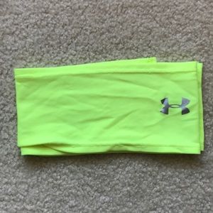 Neon Yellow tie Under Armour headband